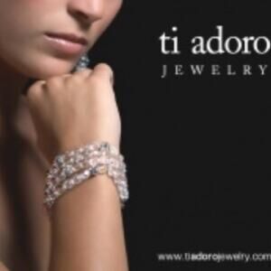 Ti Adoro Beaded Bling Sparkle Crystal Rhinestone Cuff Bracelet Bridal Party